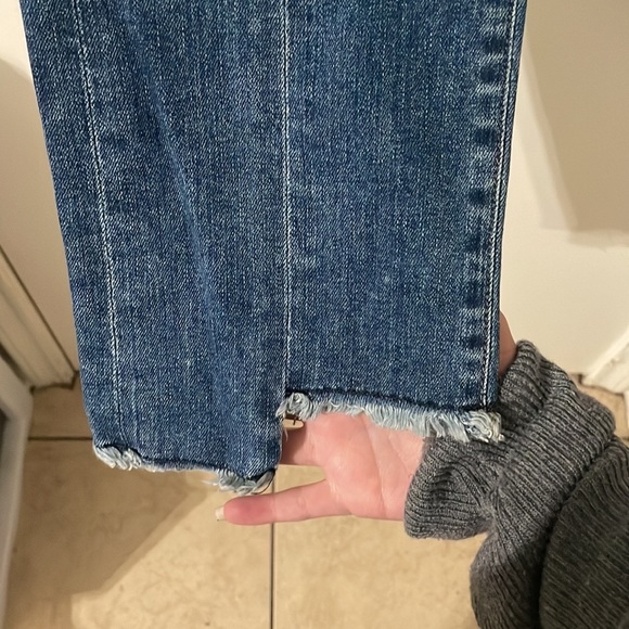 Citizens Of Humanity Amari Step Hem Mid Rise Front Seam Ankle Jeans Size 26 - Picture 8 of 14